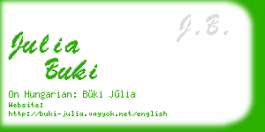 julia buki business card