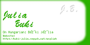 julia buki business card